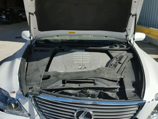 JTHBL46F875006630 - 2007 LEXUS LS 460 WHITE photo 7