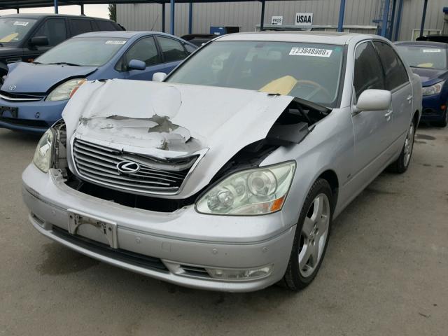 JTHBN36F240147402 - 2004 LEXUS LS 430 SILVER photo 2