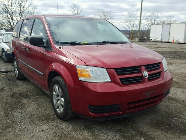 1D8HN44H58B163207 - 2008 DODGE GRAND CARA MAROON photo 1