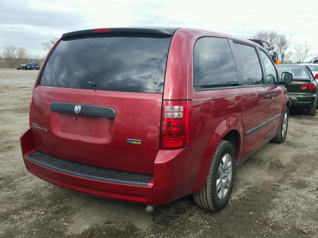 1D8HN44H58B163207 - 2008 DODGE GRAND CARA MAROON photo 4