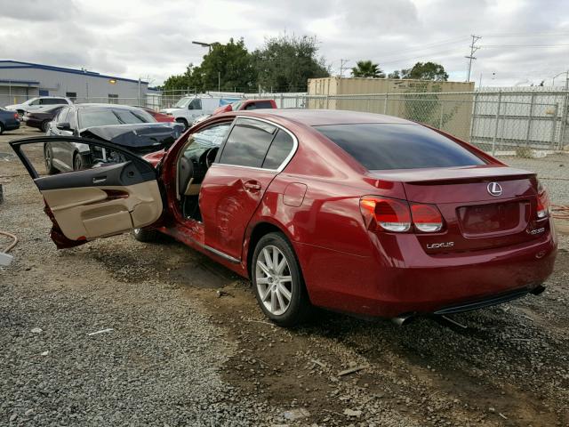 JTHBH96S865035104 - 2006 LEXUS GS GENERAT RED photo 3