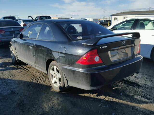 1HGEM22084L007741 - 2004 HONDA CIVIC EX BLACK photo 3