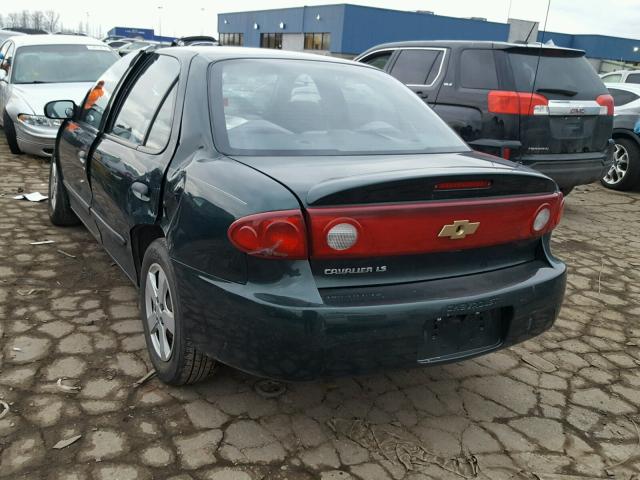 1G1JF52F747300173 - 2004 CHEVROLET CAVALIER L GREEN photo 3