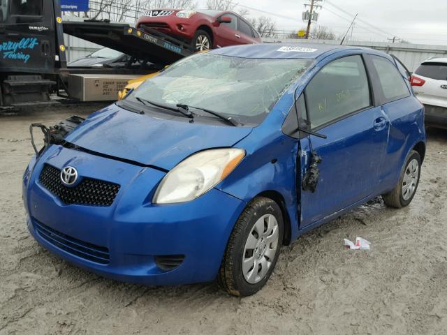 JTDJT923575129873 - 2007 TOYOTA YARIS BLUE photo 2