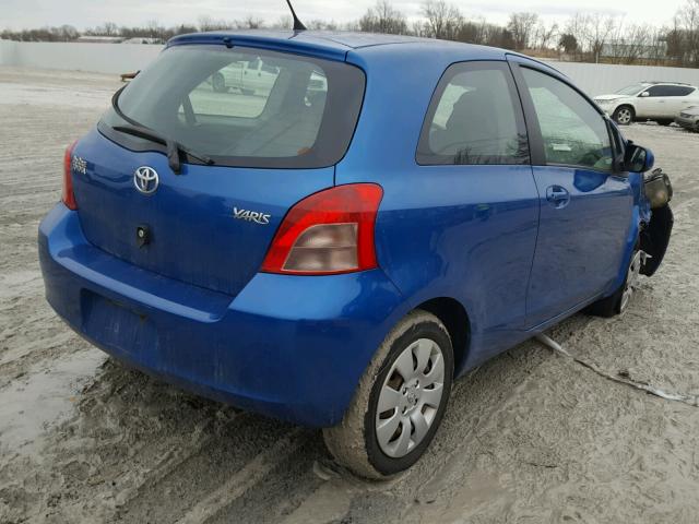 JTDJT923575129873 - 2007 TOYOTA YARIS BLUE photo 4