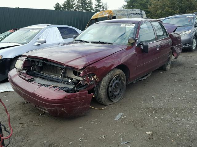 2FAFP71W26X100750 - 2006 FORD CROWN VICT BURGUNDY photo 2