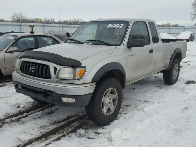 5TEWM72N23Z187892 - 2003 TOYOTA TACOMA XTR SILVER photo 2