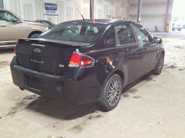 1FAHP3GN0AW246262 - 2010 FORD FOCUS SES BLACK photo 4