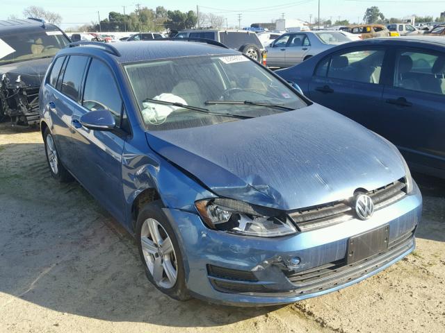 3VWCA7AU9FM513416 - 2015 VOLKSWAGEN GOLF SPORT BLUE photo 1