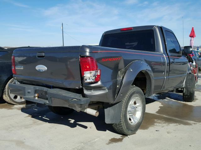 1FTYR10U56PA13084 - 2006 FORD RANGER GRAY photo 4