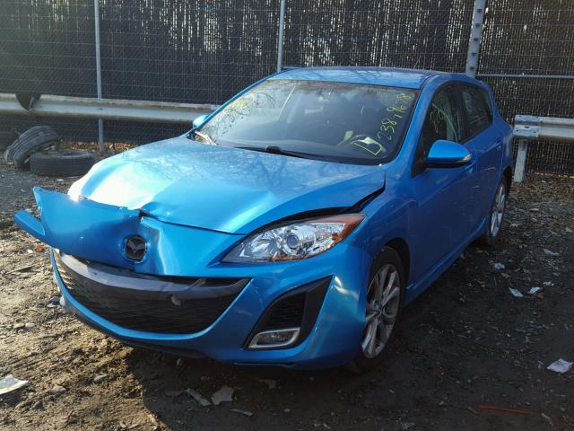 JM1BL1H54A1132776 - 2010 MAZDA 3 S BLUE photo 2