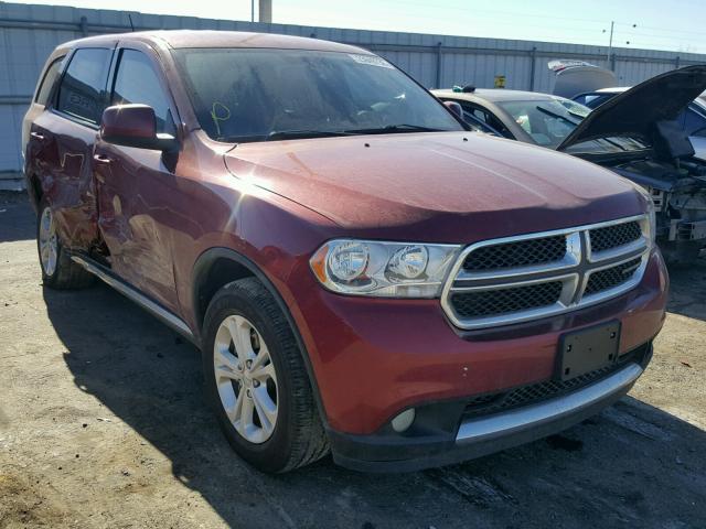 1C4RDHAG1DC527300 - 2013 DODGE DURANGO SX RED photo 1