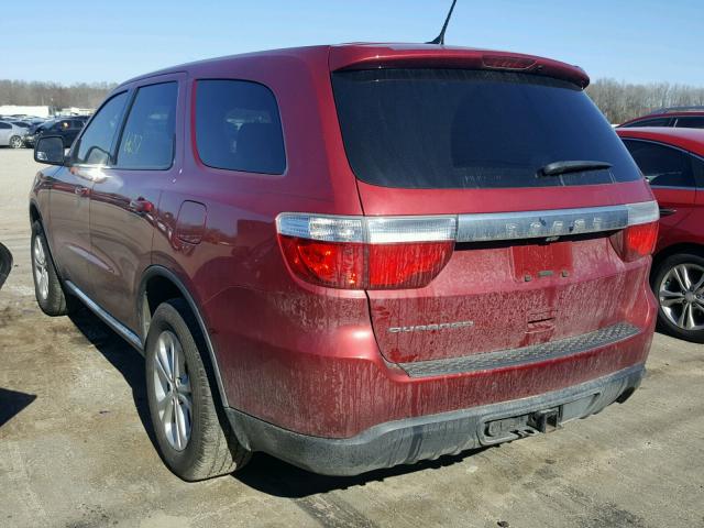 1C4RDHAG1DC527300 - 2013 DODGE DURANGO SX RED photo 3