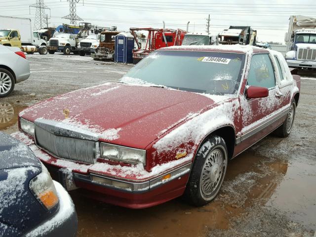 1G6EL1338LU620801 - 1990 CADILLAC ELDORADO RED photo 2