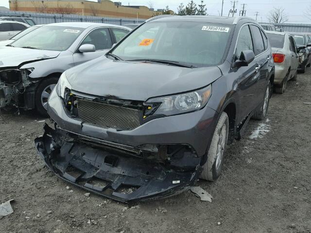 2HKRM4H92CH113753 - 2012 HONDA CR-V TOURI GRAY photo 2