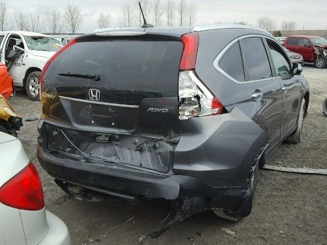 2HKRM4H92CH113753 - 2012 HONDA CR-V TOURI GRAY photo 4