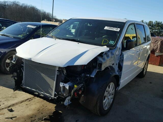 2C4RDGBG0HR822586 - 2017 DODGE GRAND CARA WHITE photo 2