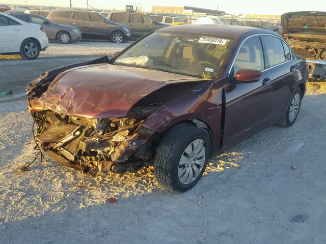 1HGCP26338A149788 - 2008 HONDA ACCORD LX MAROON photo 2