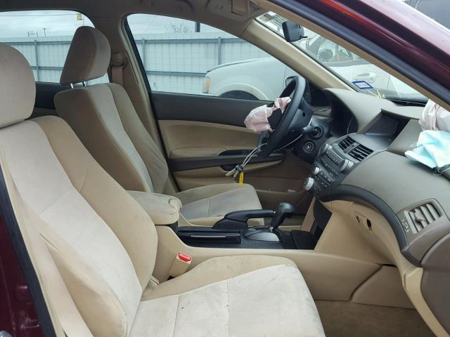 1HGCP26338A149788 - 2008 HONDA ACCORD LX MAROON photo 5