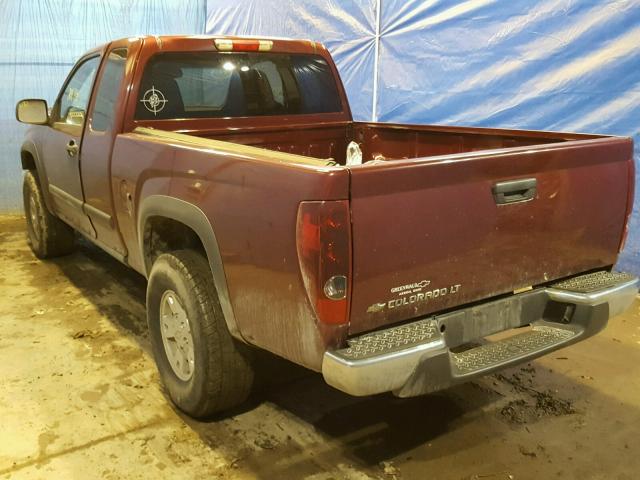 1GCDT199788155741 - 2008 CHEVROLET COLORADO MAROON photo 3