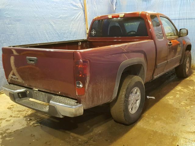 1GCDT199788155741 - 2008 CHEVROLET COLORADO MAROON photo 4