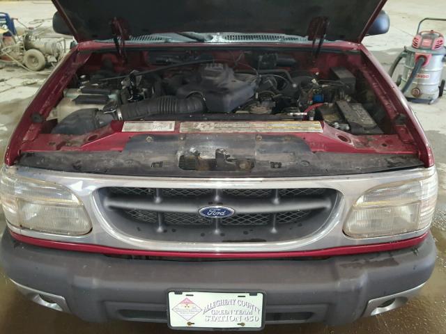 1FMDU73E0YZC51402 - 2000 FORD EXPLORER X RED photo 7