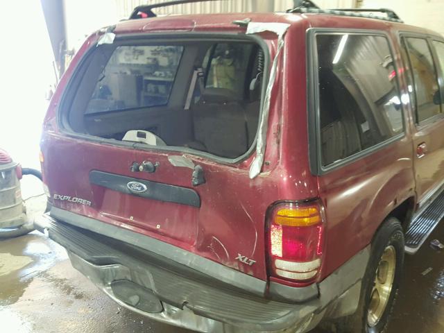 1FMDU73E0YZC51402 - 2000 FORD EXPLORER X RED photo 9