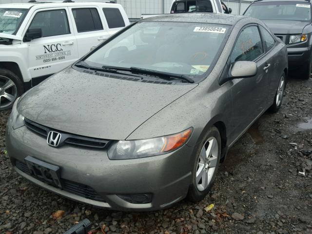 2HGFG12848H520743 - 2008 HONDA CIVIC EX GRAY photo 2