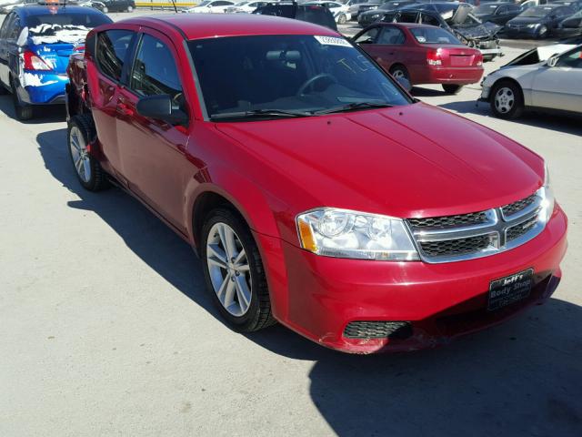 1C3CDZAG9CN315098 - 2012 DODGE AVENGER SE RED photo 1