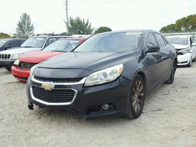 1G11H5SLXEF253356 - 2014 CHEVROLET MALIBU LTZ BLACK photo 2