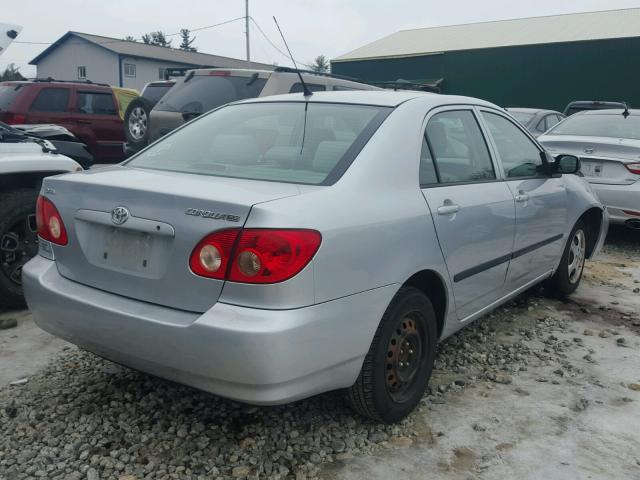 JTDBR32E952066177 - 2005 TOYOTA COROLLA CE GRAY photo 4