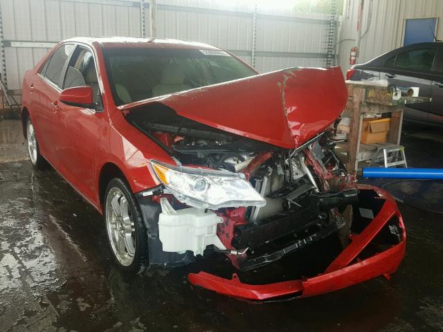 4T1BF1FK4DU673163 - 2013 TOYOTA CAMRY L RED photo 1