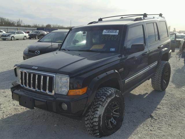 1J8HH58237C547604 - 2007 JEEP COMMANDER BLACK photo 2