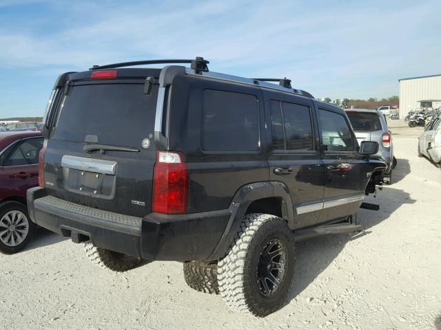 1J8HH58237C547604 - 2007 JEEP COMMANDER BLACK photo 4