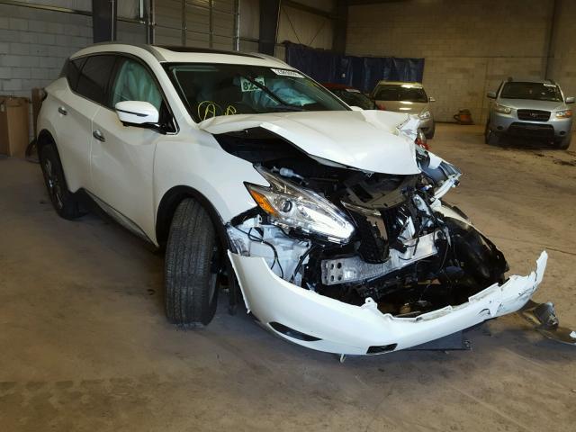 5N1AZ2MH9GN102895 - 2016 NISSAN MURANO S WHITE photo 1