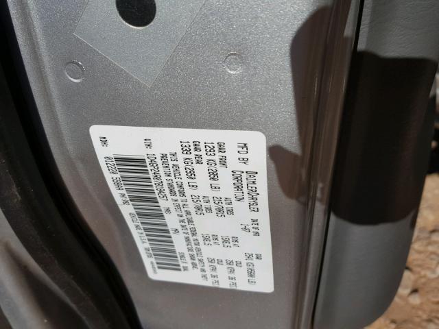 1D4GP24R07B184257 - 2007 DODGE GRAND CARA SILVER photo 10