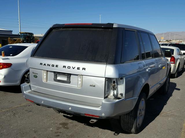 SALME11464A145854 - 2004 LAND ROVER RANGE ROVE SILVER photo 4