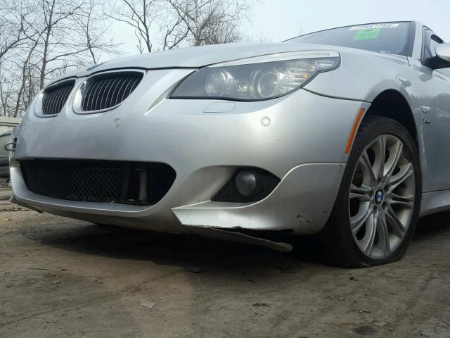 WBANV9C5XAC137723 - 2010 BMW 535 XI SILVER photo 9