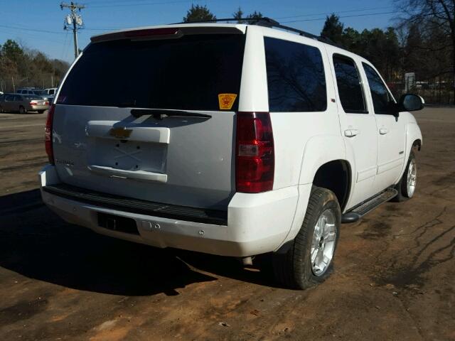 1GNSKBE09DR145392 - 2013 CHEVROLET TAHOE K150 WHITE photo 4