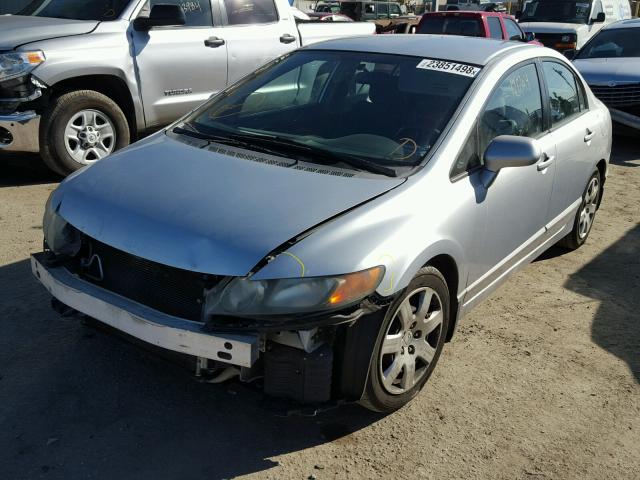 2HGFA16578H323292 - 2008 HONDA CIVIC LX SILVER photo 2