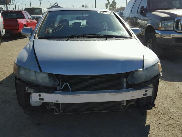 2HGFA16578H323292 - 2008 HONDA CIVIC LX SILVER photo 9