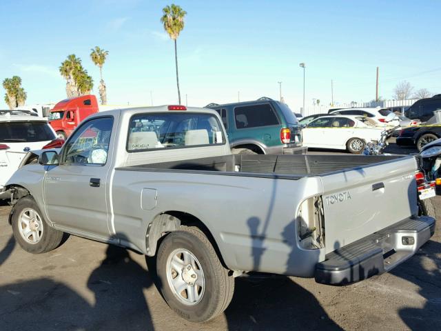 5TENL42N71Z828321 - 2001 TOYOTA TACOMA SILVER photo 3