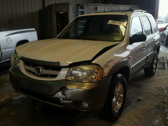 4F2CU08182KM06176 - 2002 MAZDA TRIBUTE LX WHITE photo 2