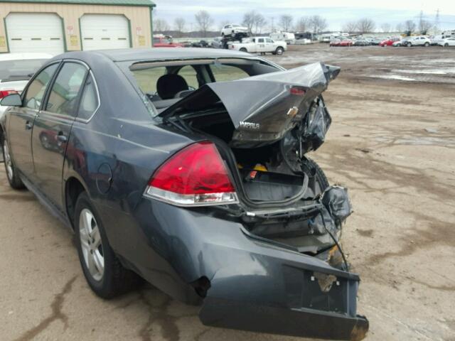 2G1WA5EK7A1111125 - 2010 CHEVROLET IMPALA LS GRAY photo 3