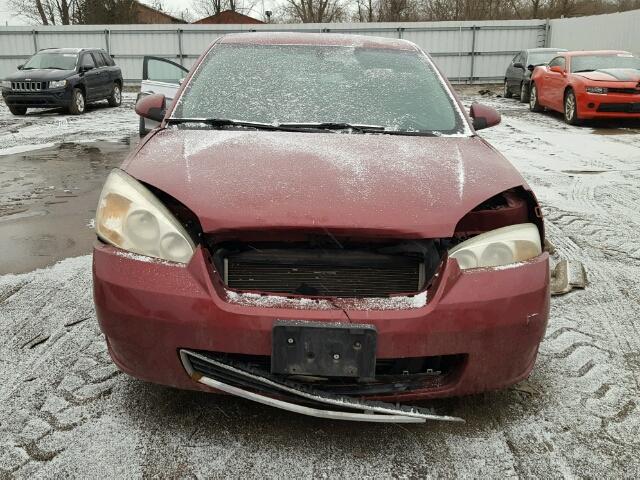 1G1ZT68N77F113784 - 2007 CHEVROLET MALIBU MAX MAROON photo 9