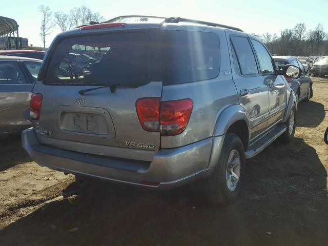 5TDBT44A15S257330 - 2005 TOYOTA SEQUOIA SR SILVER photo 4