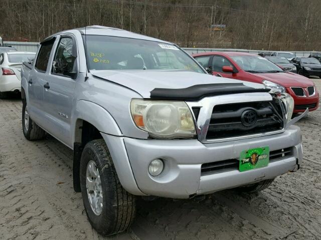 5TELU42N86Z154451 - 2006 TOYOTA TACOMA DOU SILVER photo 1