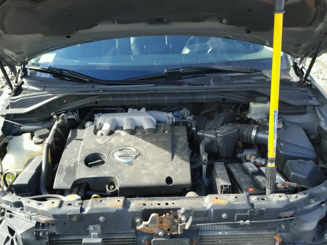 JN8AZ08W26W524070 - 2006 NISSAN MURANO SL GRAY photo 7