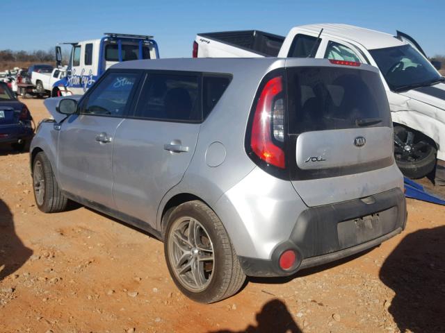 KNDJP3A58F7763945 - 2015 KIA SOUL + SILVER photo 3