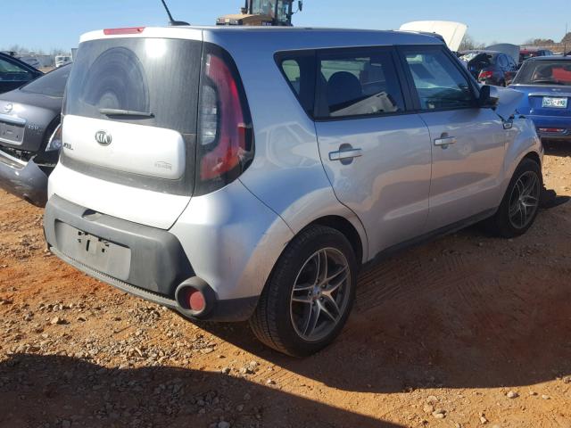 KNDJP3A58F7763945 - 2015 KIA SOUL + SILVER photo 4